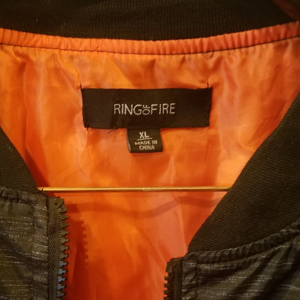 Ring of Fire Windbreakers Black Jacket XL - Picture 7 of 7
